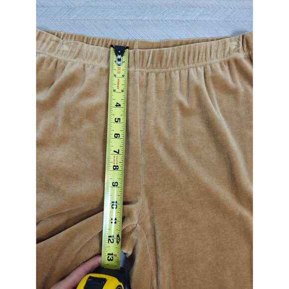 Quacker Factory Women's M Short Velour 2-Piece Set Zip Jacket & Pants Brown - Picture 12 of 12